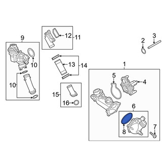 Audi OE - Engine Coolant Thermostat Seal