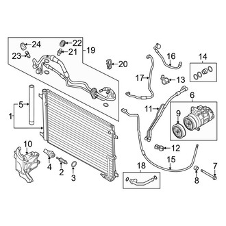 Audi OE - Air Conditioner & Heater - Condenser, Compressor & Lines (Diesel)