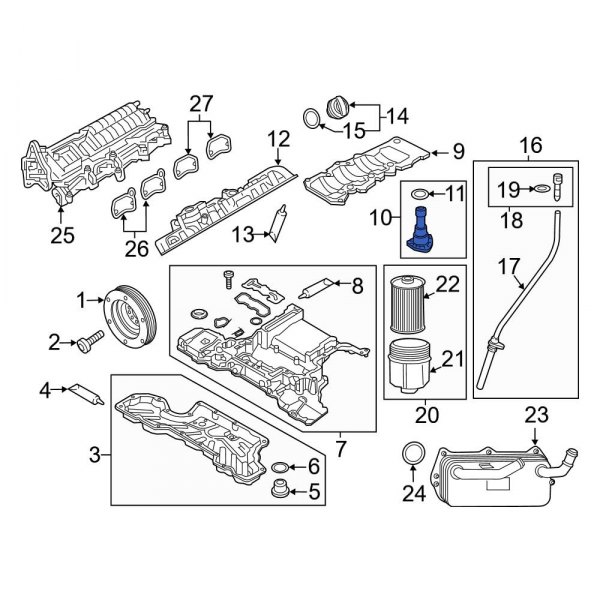 Audi OE 079907660A Engine Oil Level Sensor