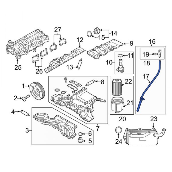 Engine Oil Dipstick Tube