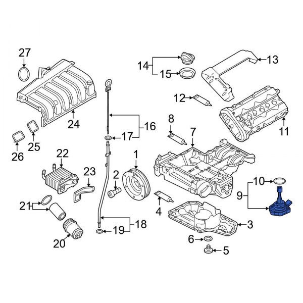 Audi OE 03L907660D Engine Oil Level Sensor