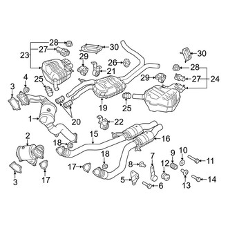 Audi OE - Exhaust System - Exhaust Components
