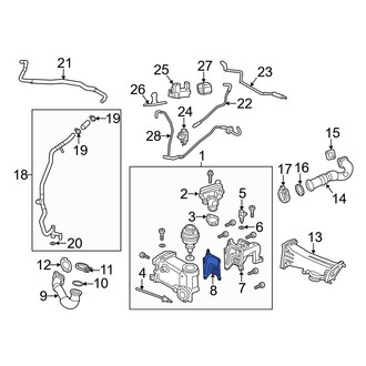Audi OE - Exhaust Gas Recirculation (EGR) Valve Gasket