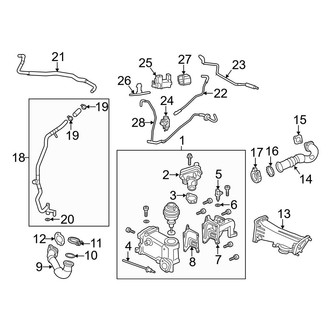 Audi OE - Emission System - Emission Components (Exhaust Cooler)