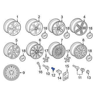 Audi OE - Wheel Lug Bolt Cap
