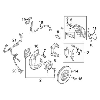 Audi OE - Front Suspension - Brake Components (380 mm), (Base)