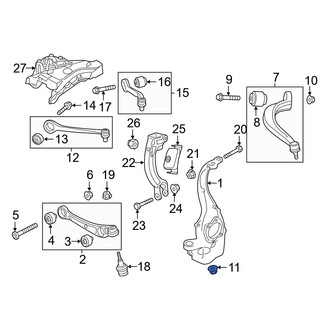 Audi OE - Rear Outer Suspension Ball Joint Nut & Washer