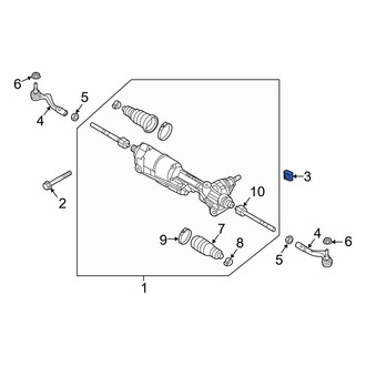 Audi OE - Rack and Pinion Nut