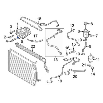 Audi OE - Power Steering Pump Shaft Seal