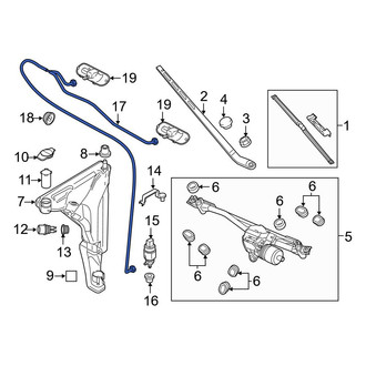 Audi OE - Rear Liftgate Washer Hose