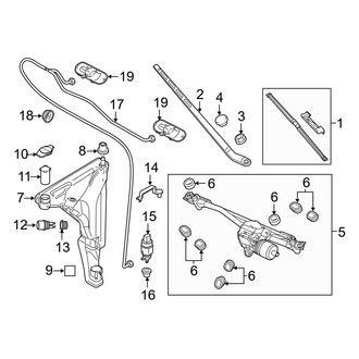 Audi OE - Windshield - Wiper & Washer Components