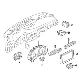 Audi OE - Instrument Panel - Cluster & Switches (Base / L / L W12)