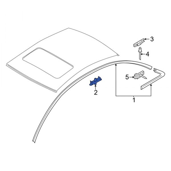 Roof Drip Molding Clip