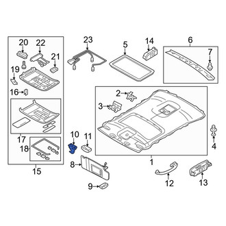 Audi OE - Sun Visor Holder