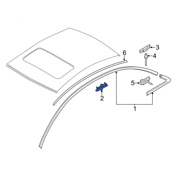 Roof Drip Molding Clip