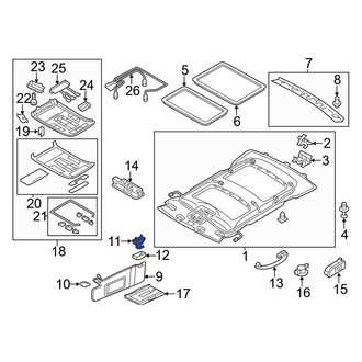 Audi OE - Sun Visor Holder