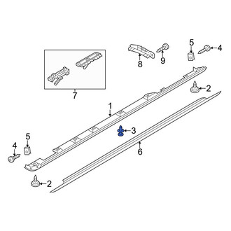 Audi OE - Rocker Panel Molding Rivet