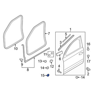 Audi OE - Door Shell Grommet