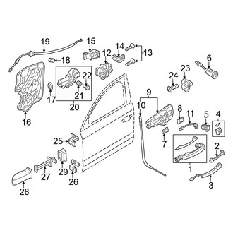 Audi OE - Front Door - Lock & Hardware