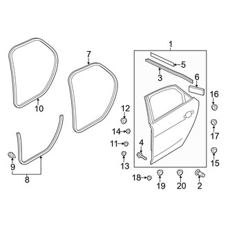 Audi OE - Rear Door - Door & Components