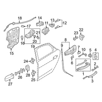 Audi OE - Rear Door - Lock & Hardware (Base)