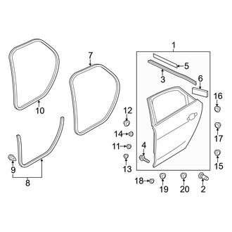 Audi OE - Rear Door - Door & Components (L / L W12)