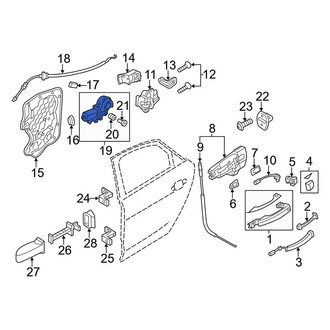 Audi OE - Rear Left Window Motor