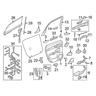 Audi OE - Rear Door - Interior Trim (L)