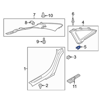 Audi OE - Quarter Window Trim Clip