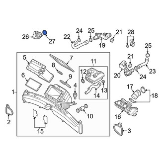 Audi OE - Turbocharger Wastegate Actuator O-Ring