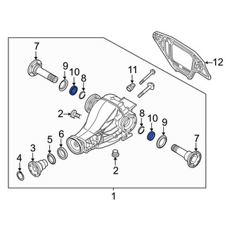 Audi OE - Rear Drive Axle Shaft Seal