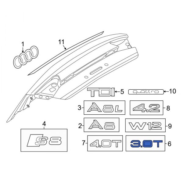 Deck Lid Emblem