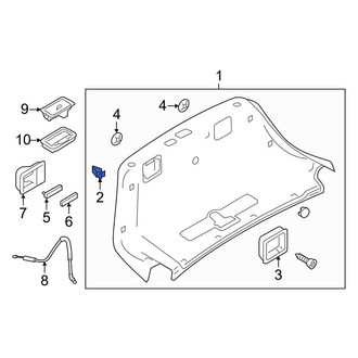 Audi OE - Deck Lid Trim Clip