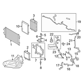 Audi OE - Cooling - Radiator & Components (Auxiliary), (Plus)