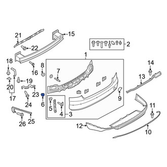 Audi OE - Front Bumper Cover Nut