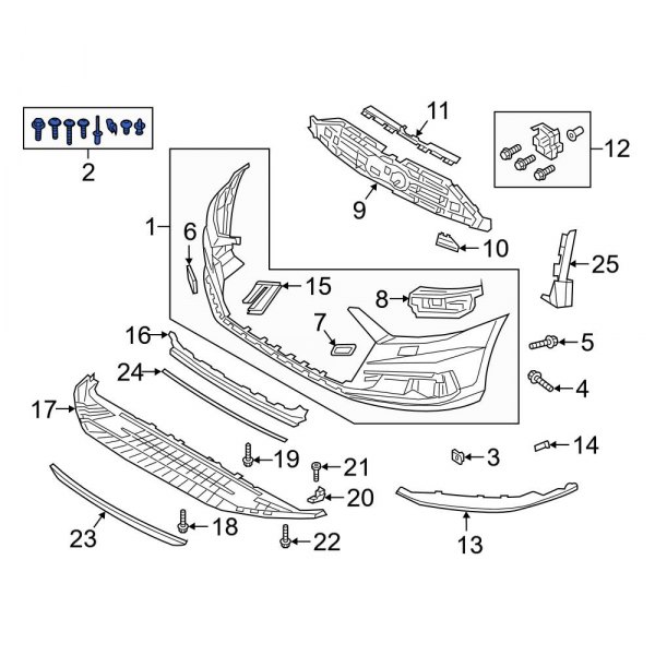 Bumper Cover Hardware Kit