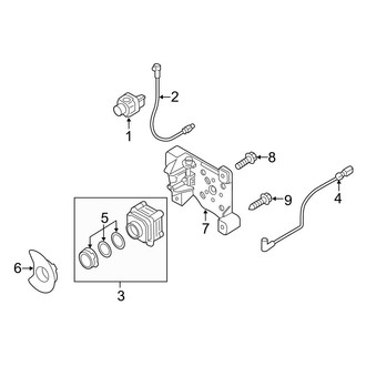 Audi OE - Front Bumper - Electrical Components (Camera System), (L / L Plug-In Hybrid)