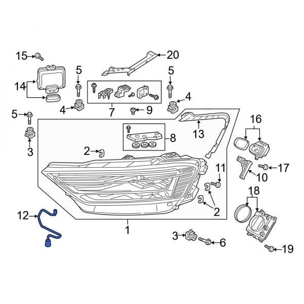 Headlight Housing Vent Tube