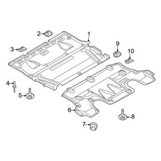 Audi OE - Radiator Support - Splash Shields