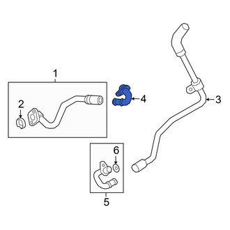 Audi OE - Lower Engine Coolant Pipe