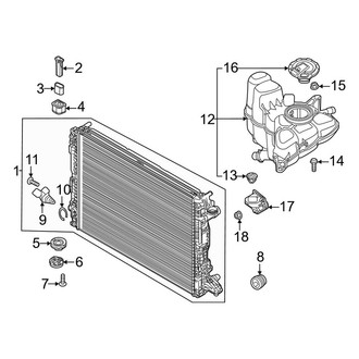 Audi OE - Cooling - Radiator & Components (Primary), (4.0L)