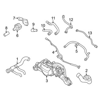 Audi OE - Cooling - Hoses & Lines (Main), (4.0L)