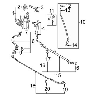 Audi OE - Air Conditioner & Heater - Condenser, Compressor & Lines (Right/Center)