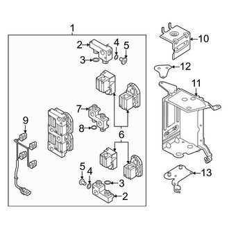 Audi OE - Air Conditioner & Heater - Condenser, Compressor & Lines (Valve Block Assembly), (PLUG-IN HYBRID EV-GAS (PHEV))