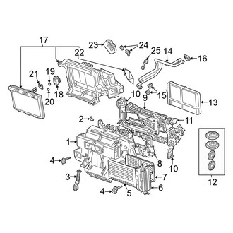 Audi OE - Air Conditioner & Heater - Heater Components (Front)