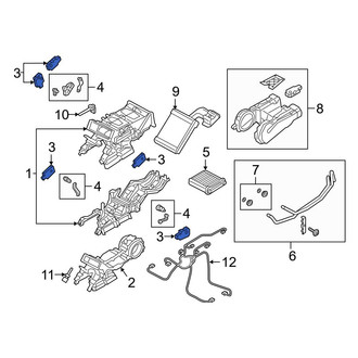 Audi OE - Rear HVAC Air Inlet Door Actuator