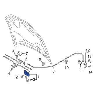 Audi OE - Front Hood Latch