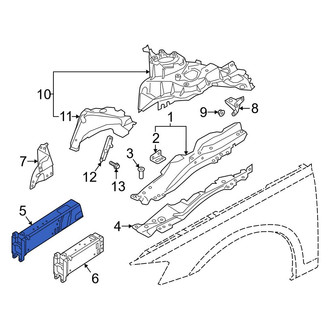 Audi OE - Front Right Frame Side Member