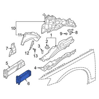 Audi OE - Front Left Frame Rail End