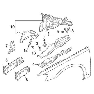 Audi OE - Fender - Structural Components & Rails